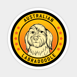 Australian Labradoodle Dog Portrait Magnet